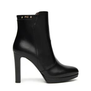 Nero Giardini Stivaletti Donna Tacco Alto e Plateau in Pelle Nero