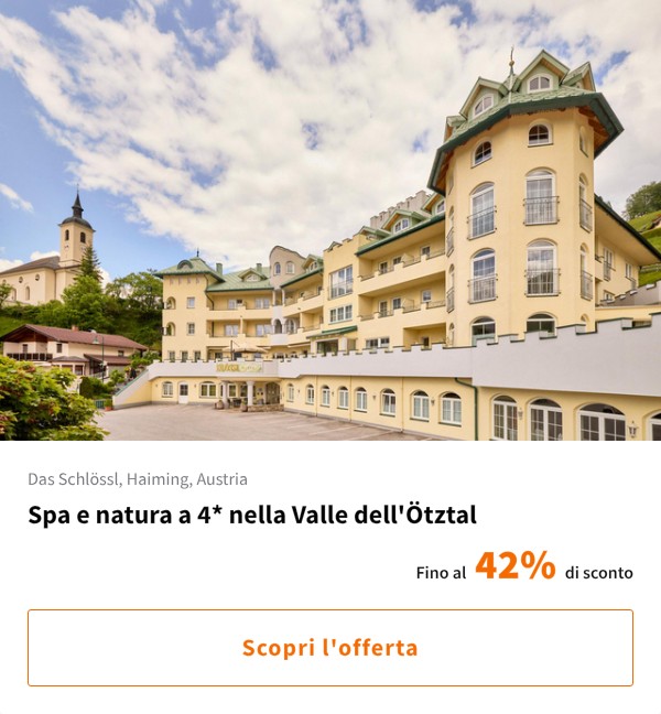 Spa e natura a 4* nella Valle dell'Ötztal