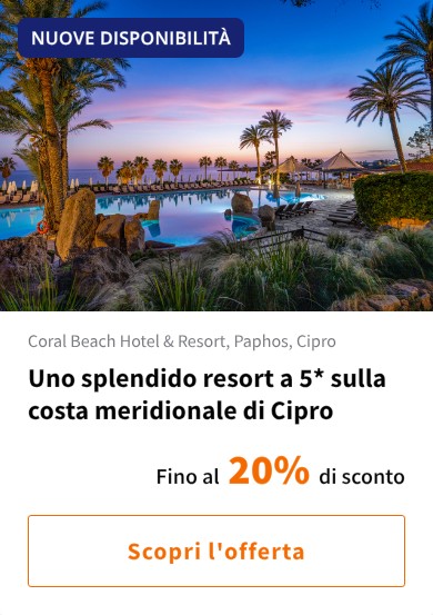 Uno splendido resort a 5* sulla costa meridionale di Cipro