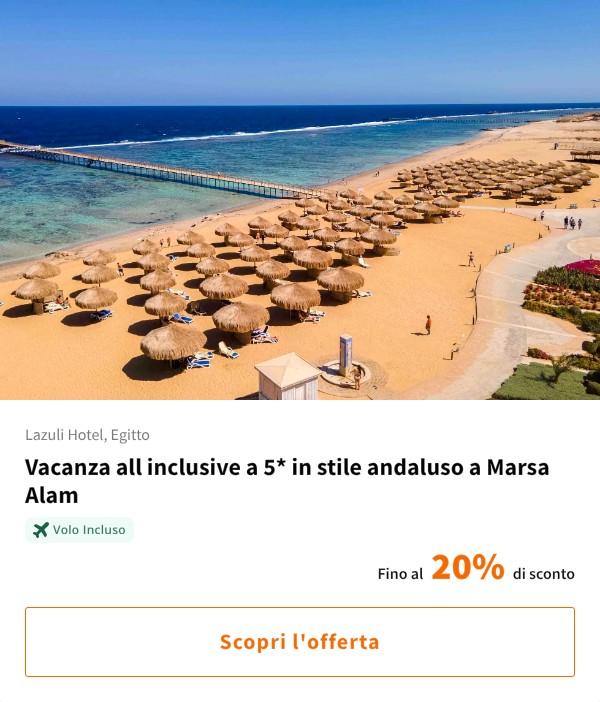 Vacanza all inclusive a 5* in stile andaluso a Marsa Alam