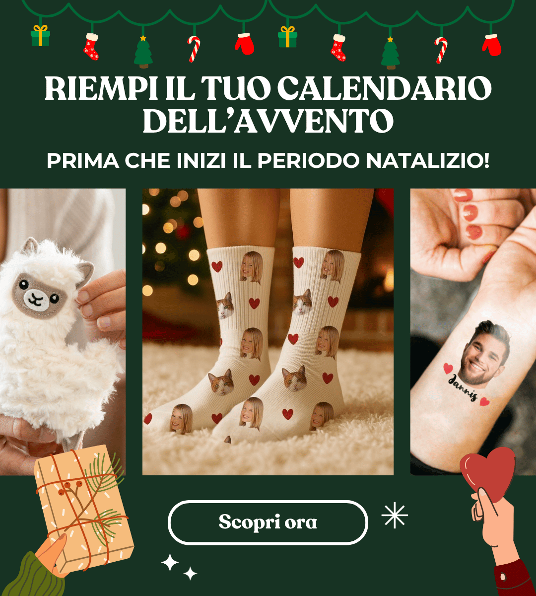 Calendario dell'Avvento da riempire