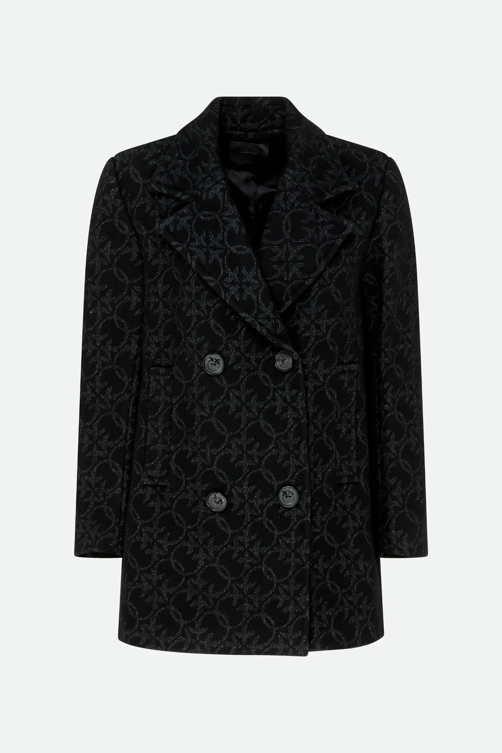 Image of Pinko Cappotto Logato Nero