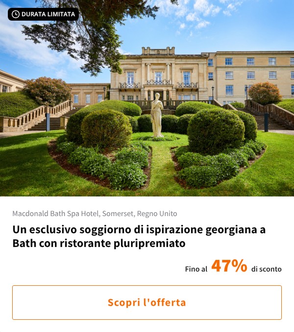 Un esclusivo soggiorno di ispirazione georgiana a Bath con ristorante pluripremiato