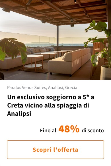 Un esclusivo soggiorno a 5* a Creta vicino alla spiaggia di Analipsi