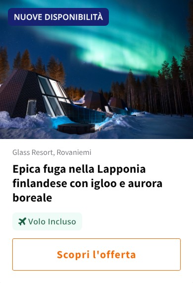 Epica fuga nella Lapponia finlandese con igloo e aurora boreale