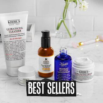 Questa immagine porta alla categoria “Best Sellers” di Kiehl’s, con una selezione di prodotti skincare più amati e acquistati.