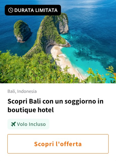 Scopri Bali con un soggiorno in boutique hotel