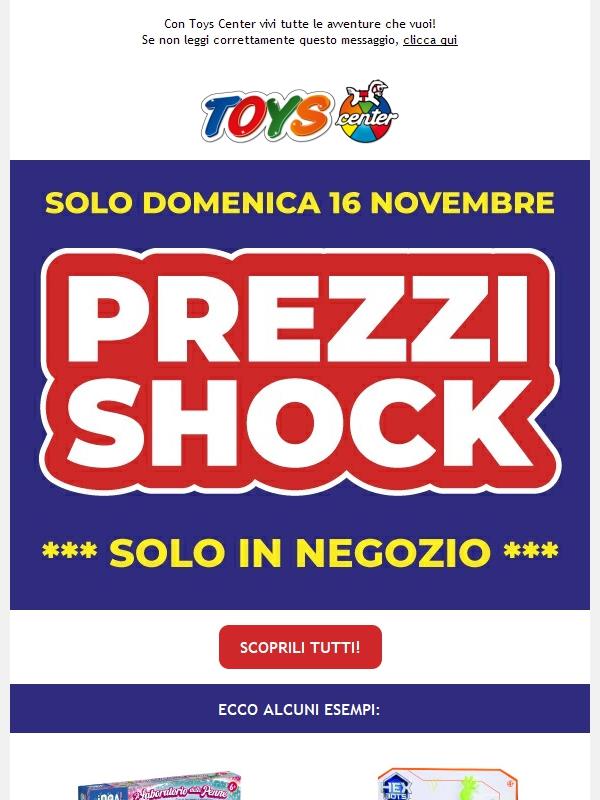 ⚡ PREZZI SHOCK sui giocattoli più desiderati del Natale, SOLO IN NEGOZIO per 24H!