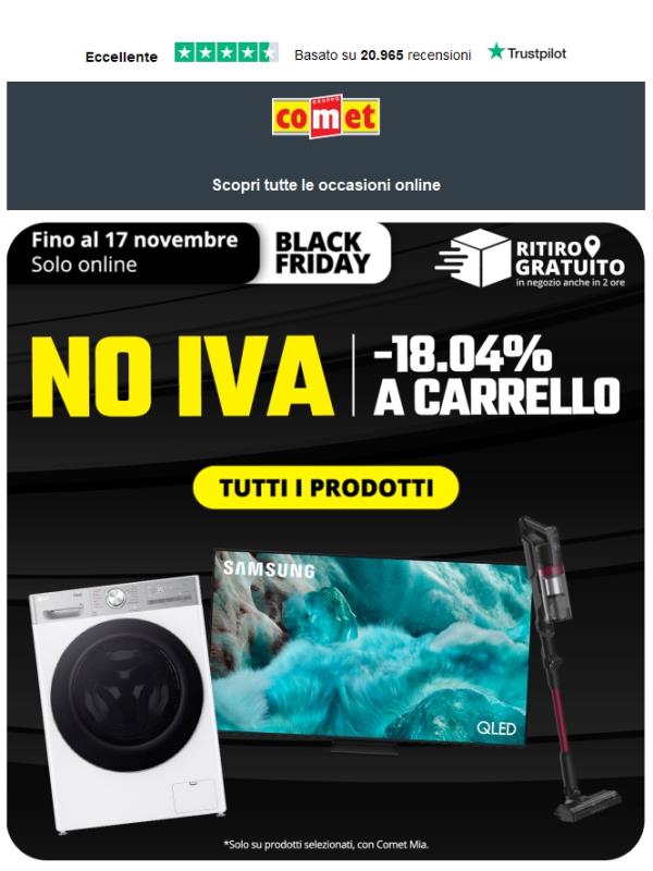 Il BLACK FRIDAY è online! 🖤🔥