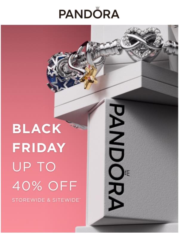 Black Friday starts NOW! UP TO 40% OFF on (almost) everything!