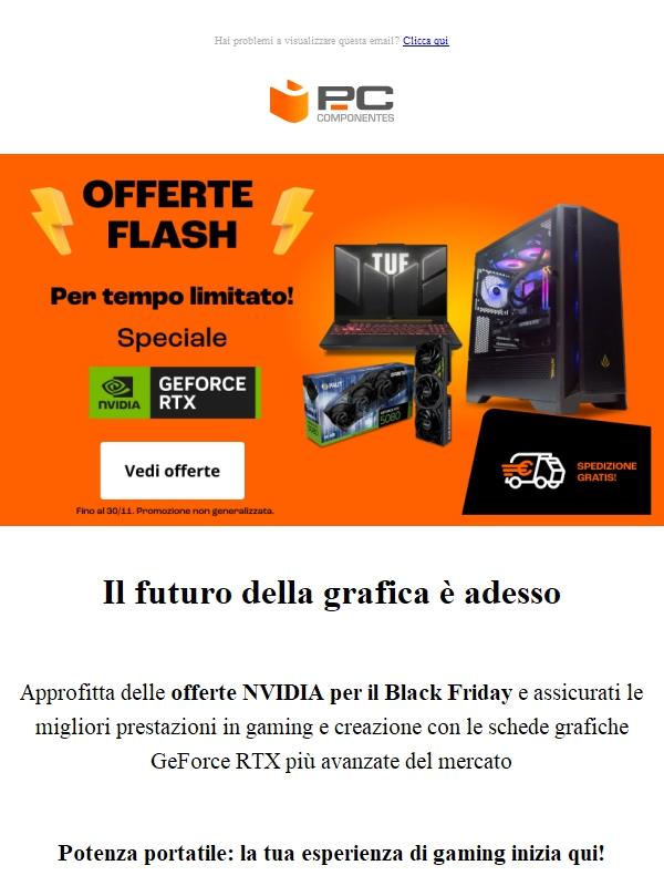 Realismo estremo nei tuoi giochi: solo con NVIDIA per il Black Friday!