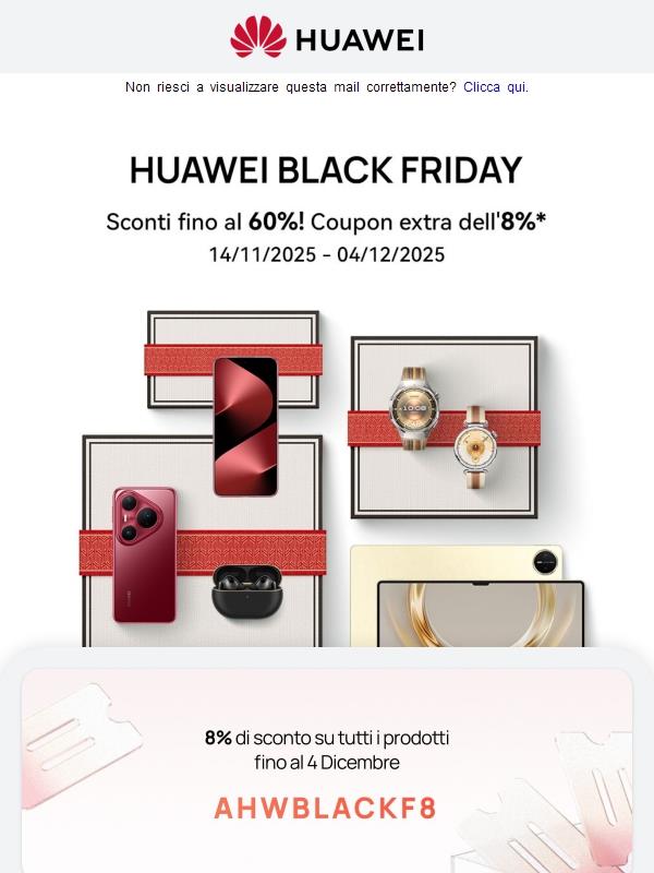 🔥È iniziato HUAWEI Black Friday!