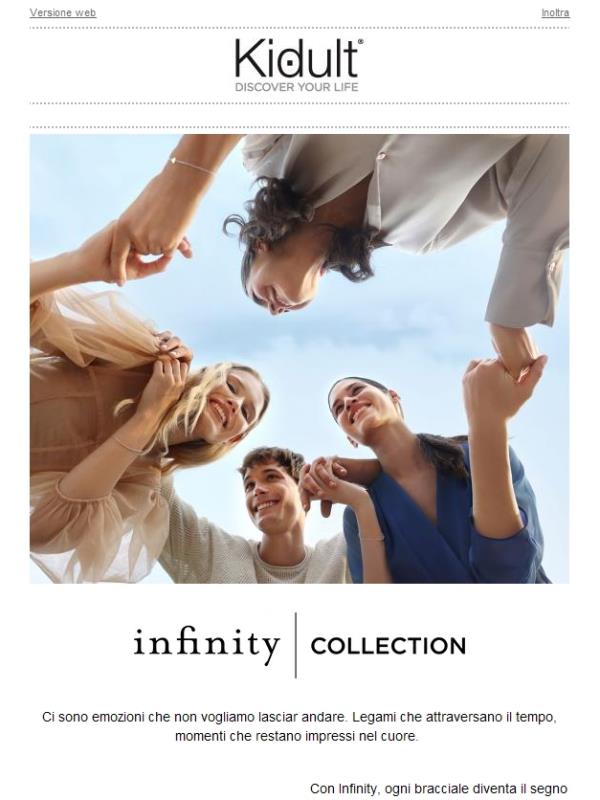 Un bracciale che descrive l'Infinito