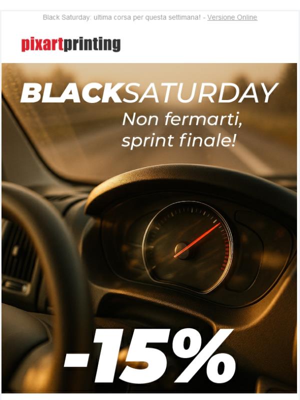Sprint finale: -15% su ciò che vuoi con promocode!