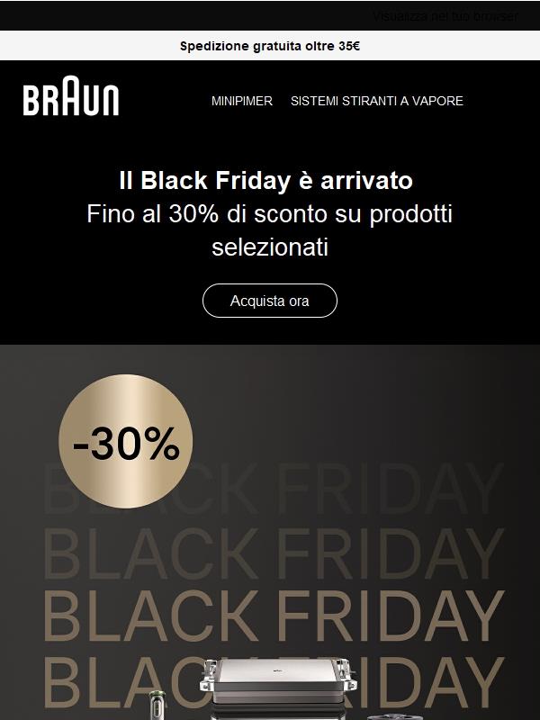 Le offerte del Black Friday sono arrivate.