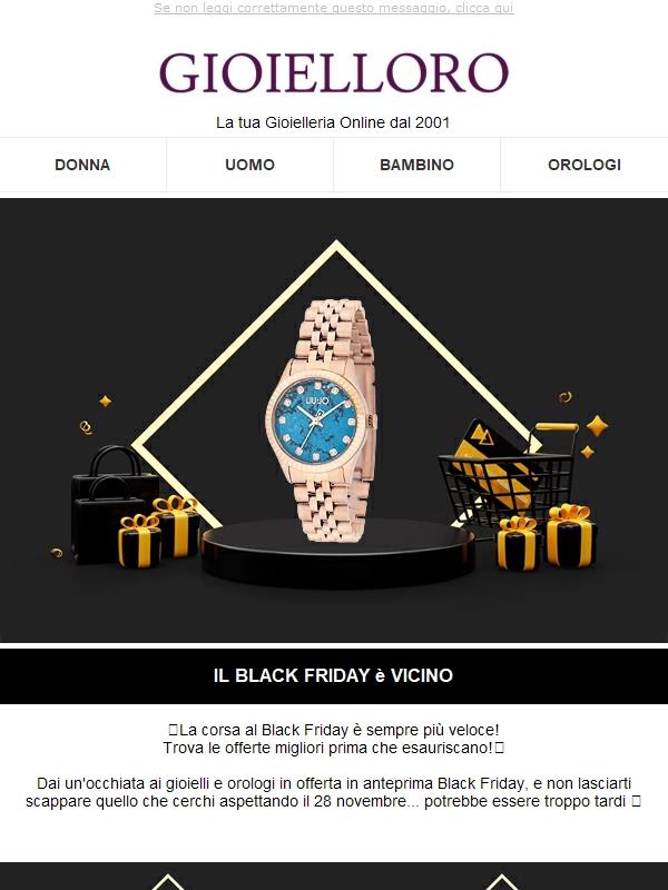 il BLACK FRIDAY è vicino - Acquista in anteprima 💸