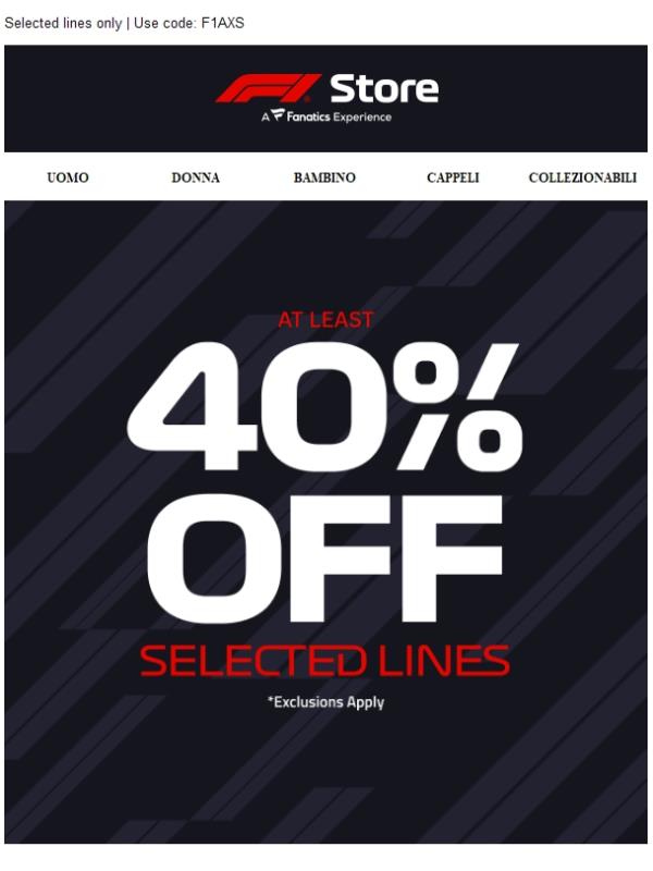Shop At Least 40% Off By Category!
