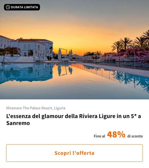 L'essenza del glamour della Riviera Ligure in un 5* a Sanremo