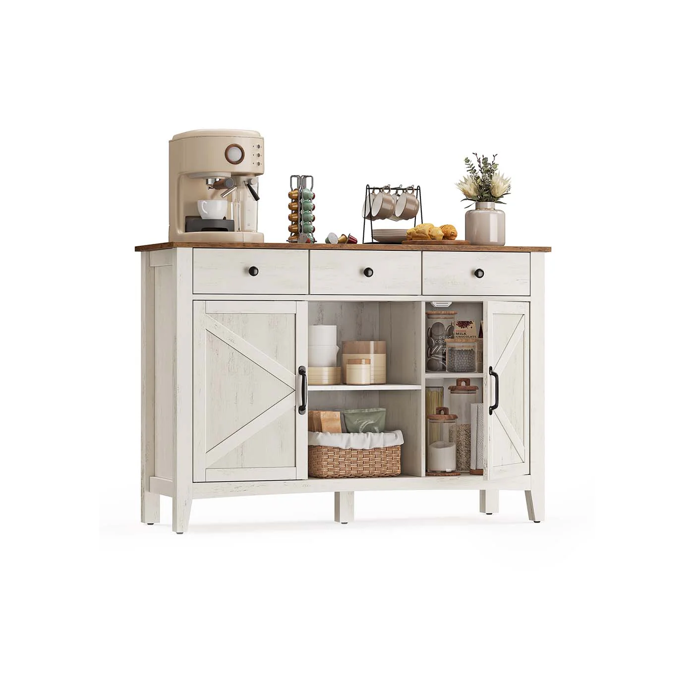 Image of Credenza cucina con cassetti e ante