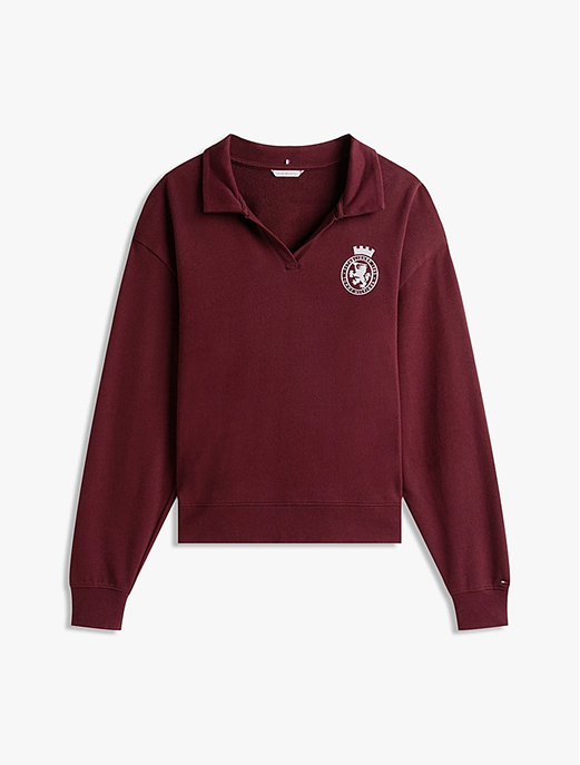 Felpa lounge relaxed fit con stemma TH