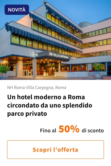Un hotel moderno a Roma circondato da uno splendido parco privato