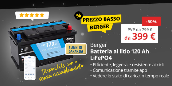 Batteria al litio Berger 120 Ah