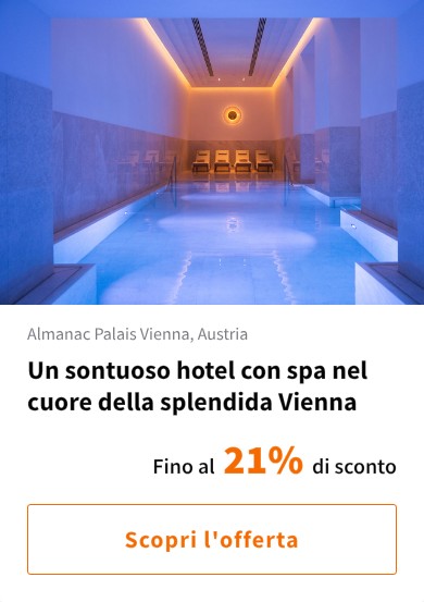 Un sontuoso hotel con spa nel cuore della splendida Vienna