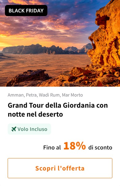 Grand Tour della Giordania con notte nel deserto