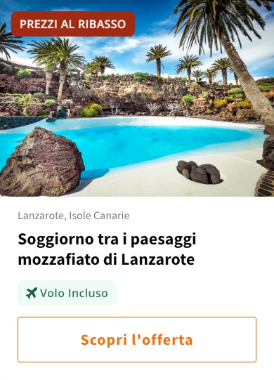 Soggiorno tra i paesaggi mozzafiato di Lanzarote
