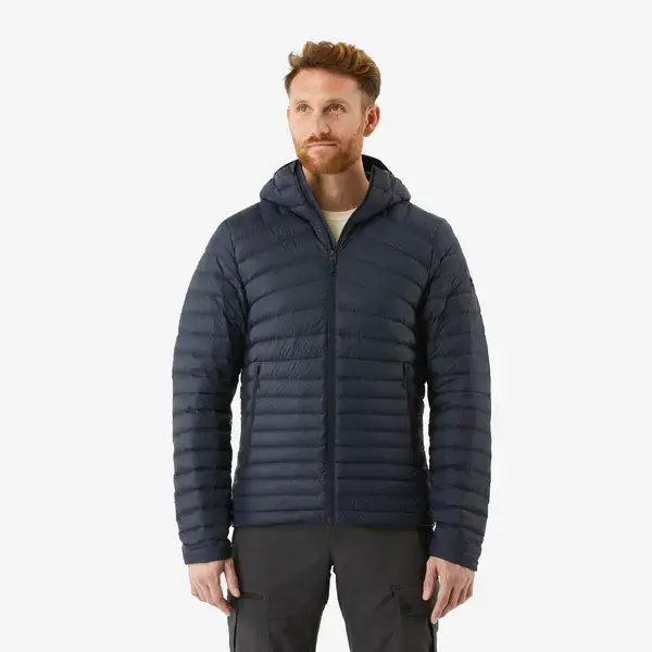 FORCLAZ Piumino trekking uomo MT100 blu | -5°C
