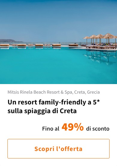 Un resort family-friendly a 5* sulla spiaggia di Creta