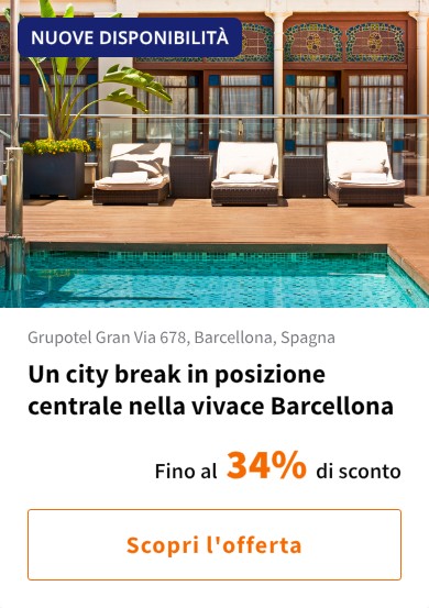 Un city break in posizione centrale nella vivace Barcellona