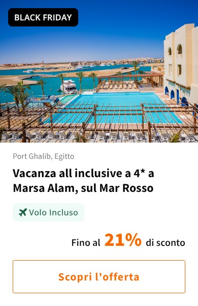 Vacanza all inclusive a 4* a Marsa Alam, sul Mar Rosso