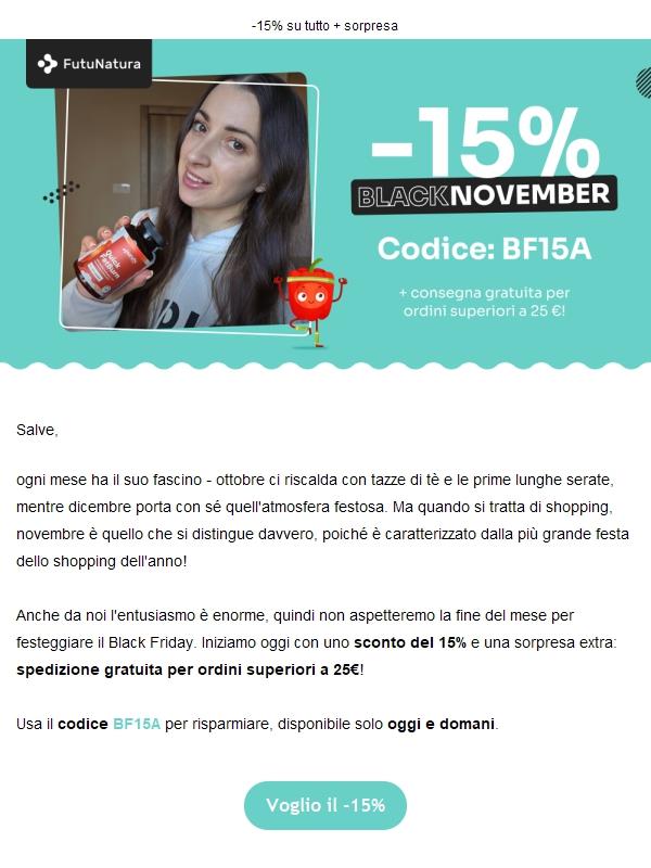 Lo sconto del Black Friday ti aspetta🤩