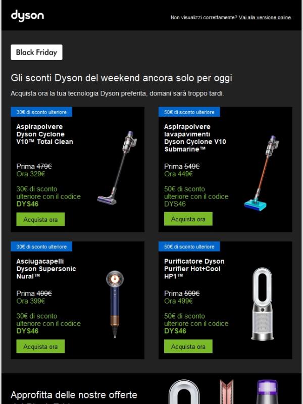 Black Friday: Gli sconti esclusivi finiscono oggi