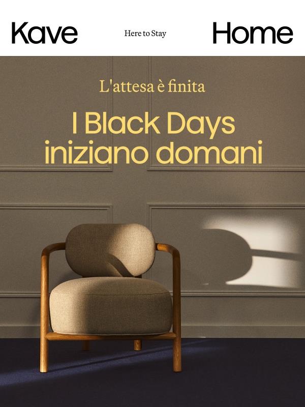 I Black Days iniziano domani