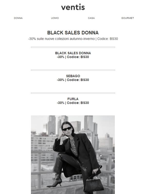 Black Sales: -30% su oltre 4.000 articoli