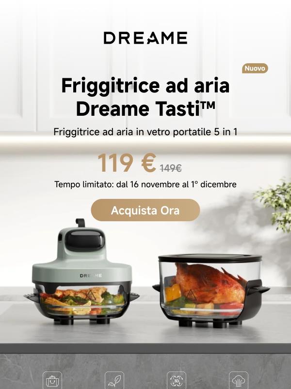 ✨ La nuova Dreame Tasti™ è finalmente arrivata – scoprite una cottura ancora più croccante!