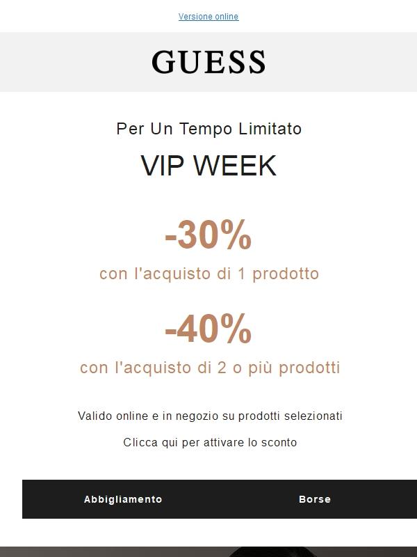 [VIP WEEK] 40% di sconto su 2 prodotti
