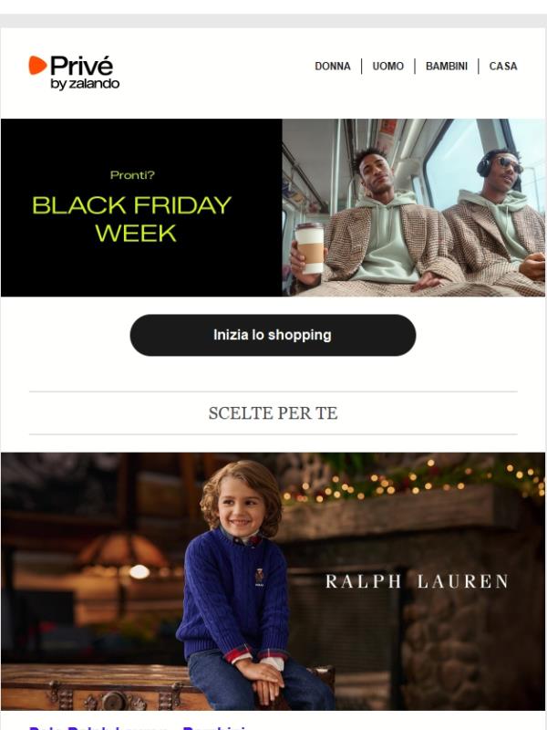 Black Friday Week è ONLINE: offerte fino al 75%* 🖤