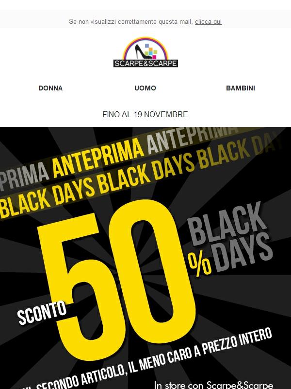 Sconto 50% 🤩 Il secondo lo paghi la metà!