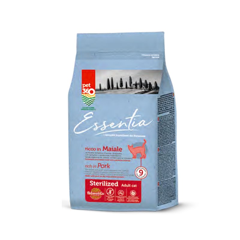 Essentia Adult Sterilized al Maiale Grain Free per Gatti - 1.5 Kg
