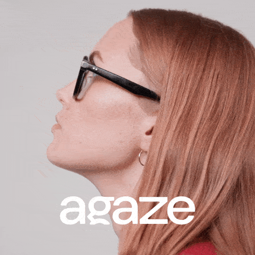 Animazione di donna che indossa occhiali