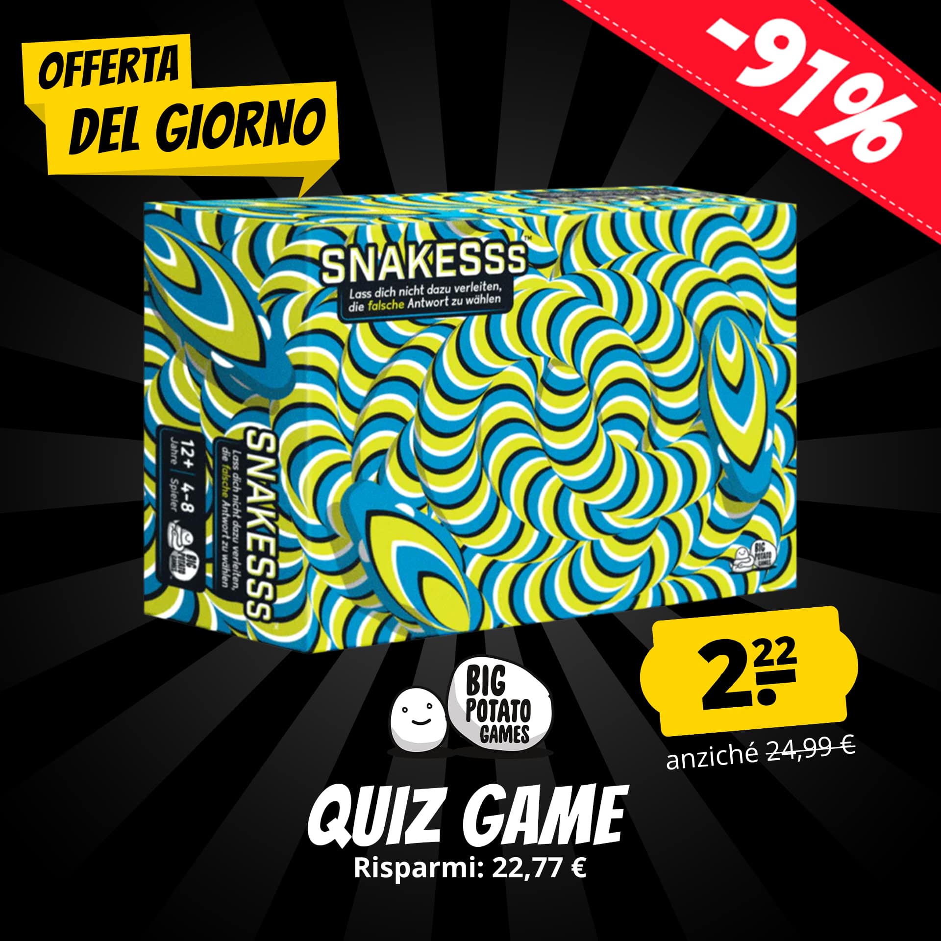 big potato games snakesss gioco a quiz