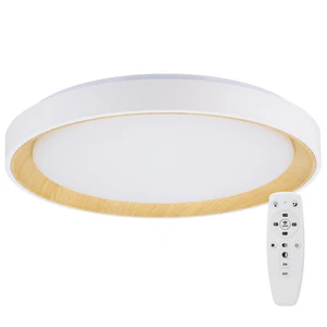 Plafoniera decorativa a LED 40W CCT 3000-6000ºK (tonalità di luce regolabile) con telecomando, finitura bianca