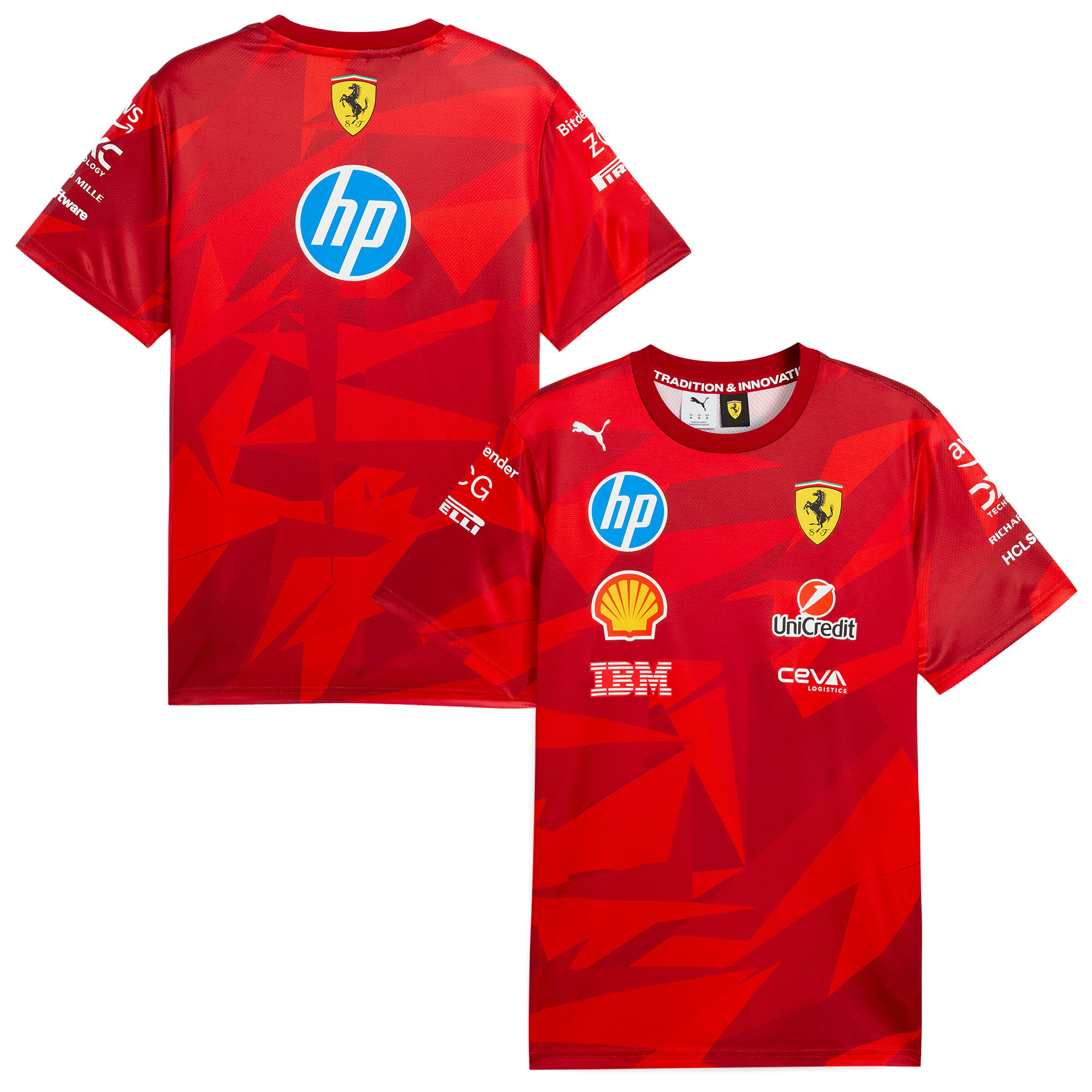 T-shirt da gara Las Vegas edizione speciale Scuderia Ferrari 2025