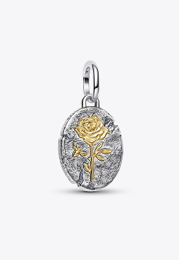Rose Medallion Charm