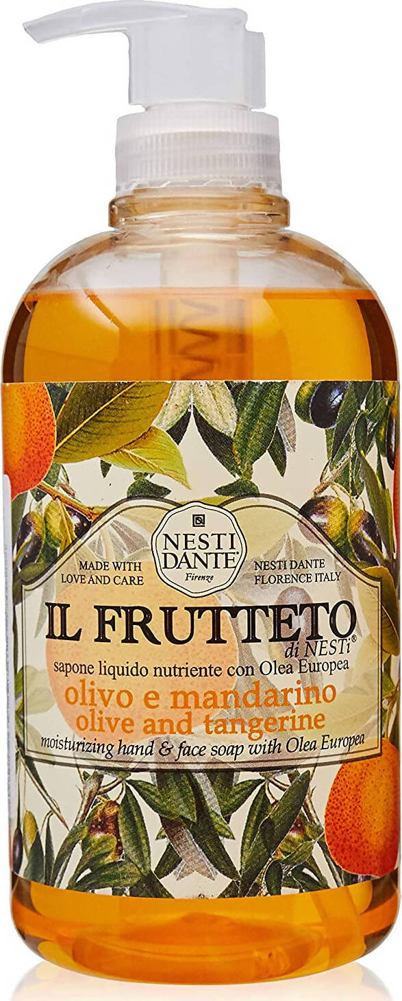 Nesti Dante Il Frutteto Sapone Liquido 500ml Viso E Corpo Detergente Idratante Profumato Olive E Mandarino
