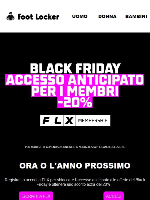 Ancora per poco: accesso anticipato + sconto del 20% 🔐
