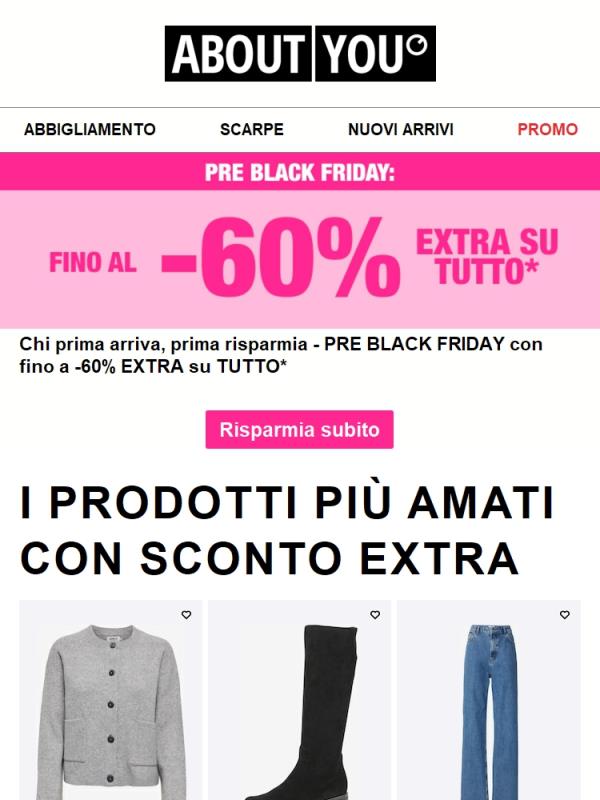 È già Black Friday: fino al -60% EXTRA